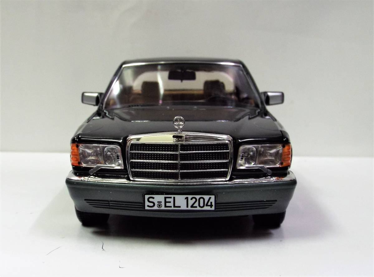 MB special order goods [ Norev ]1/18 Mercedes Benz 560 SEL (W126) 1985~1991 year green metallic lik two-tone die-cast made. minicar parallel imported goods 