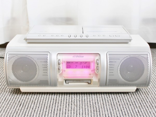 Victor MD/CD radio-cassette Clavia RC-X5MD-W#CD-R/RW it is