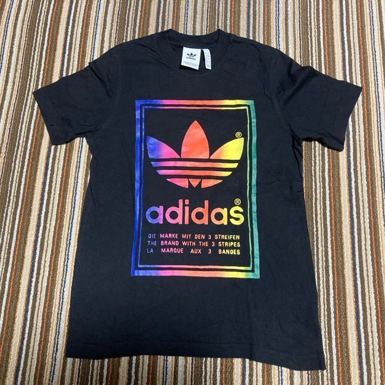 新品！ adidas アディダス Tシャツ レインボー サイズM - 通販