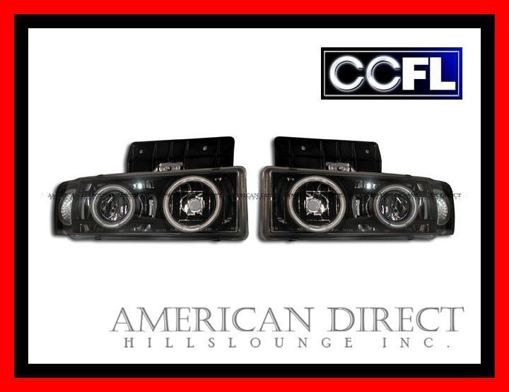 [ goods with special circumstances /CCFL ring attaching / black ]95-05y Astro Safari projector head light headlamp grill Chevrolet front 