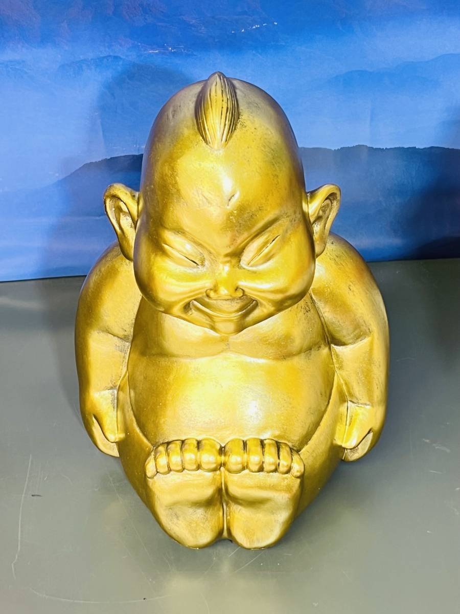 縁起物【ビリケンさん】大 置物 樹脂製 大阪 通天閣 神様 お守り 商売