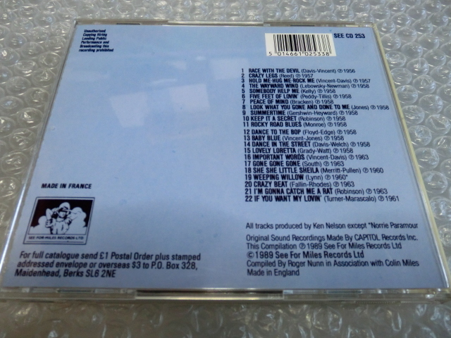★即決 廃盤CD ジーン・ヴィンセント Gene Vincent The EP Collection 1956〜63年 22曲収録 ロックンロール ロカビリー 人気盤_画像3