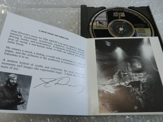 即 廃盤CD The Abyss Soundtrack Alan Silvestri アラン・シルヴェストリ James Cameron ジェームズ・キャメロン エド・ハリス SF 80s 傑作_画像2