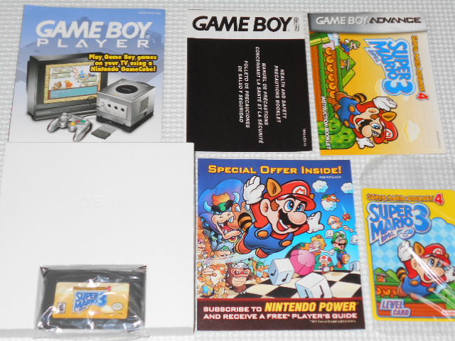 GBA☆SUPER MARIO BROS. 3 SUPER MARIO ADVANCE 4 海外版 北米版 未