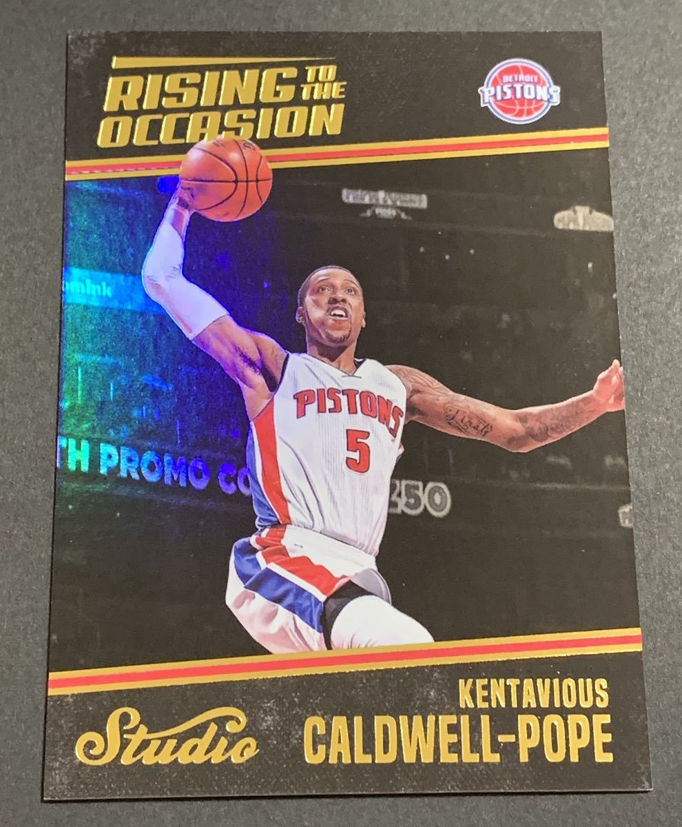 2016-17 Panini Studio Rising To The Occasion Kentavious Cardwell-Pope No.RO-KP Pistons NBA KCP ピストンズ　インサート　パニーニ_画像1