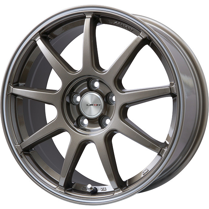 2本セット 275/40R18 LM SPORT LM-QR 9.0J 18インチ 5H/114 +35 ブロンズ/ラインポリッシュ HANKOOK VENTUS R-S4 Z232