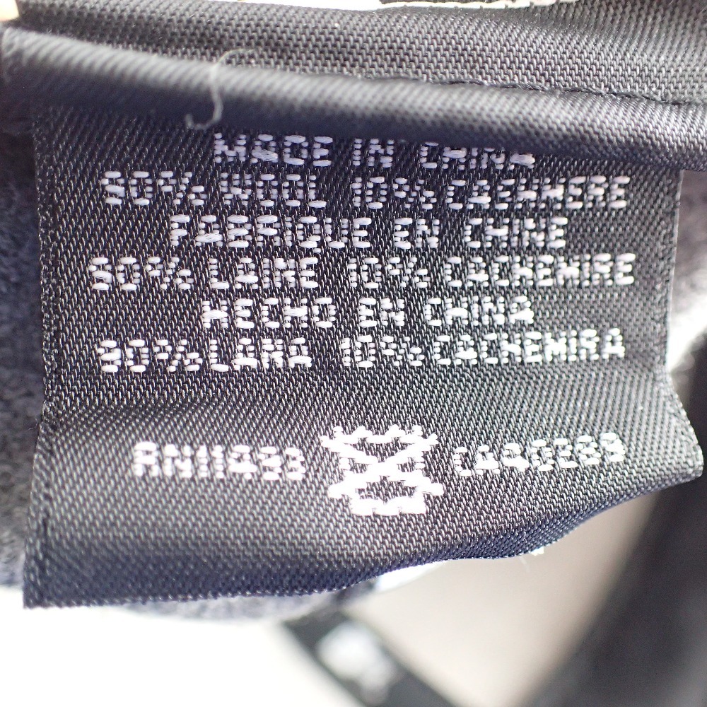 美品 Supreme x NEW ERA x Loro Piana G01052111 ボックスロゴ カシミヤ混ウール キャップ 帽子 7 1/2 59.6cm グレー メンズ 10