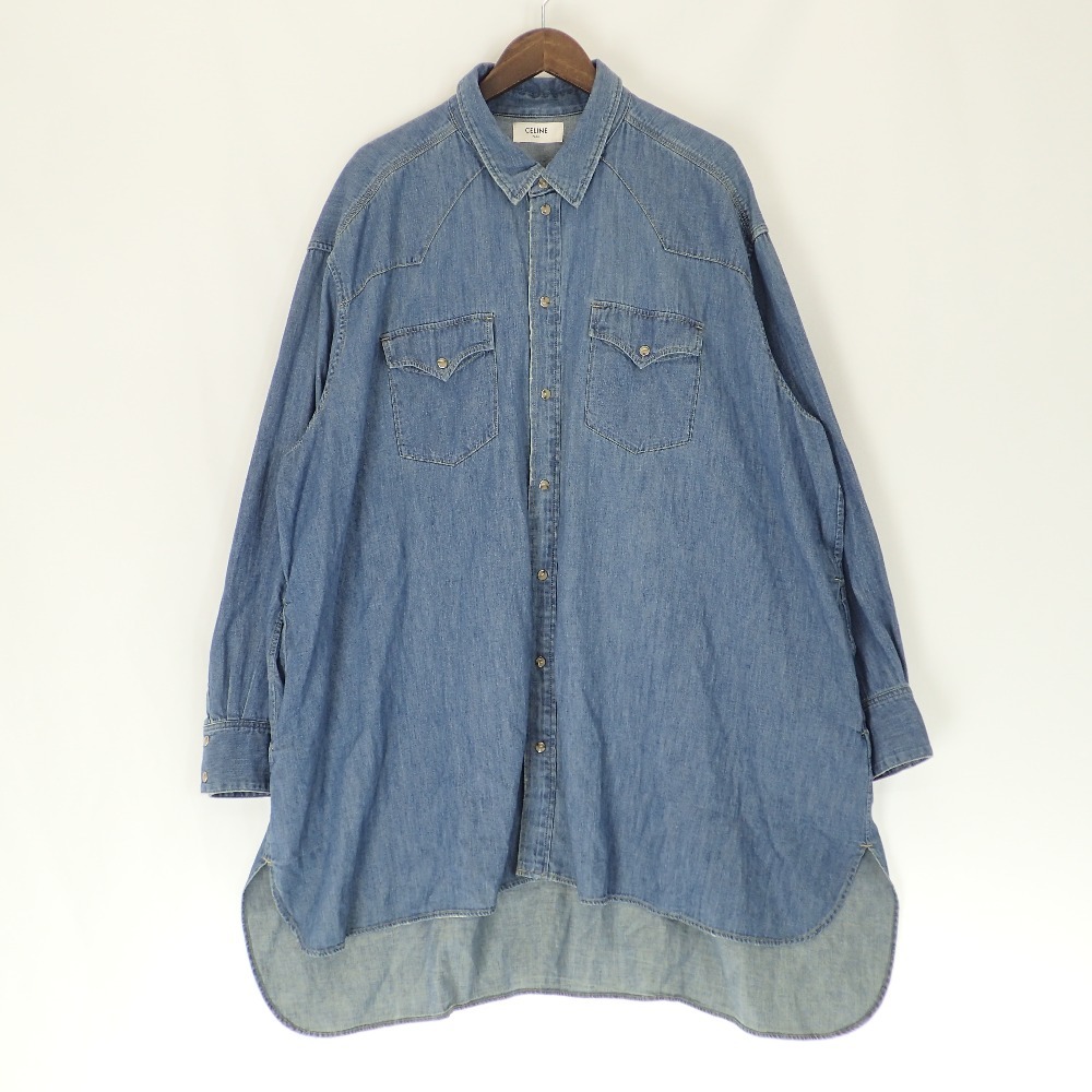 CELINE セリーヌ 国内正規 2T217362M 22SS WESTERN DENIM PAINTER