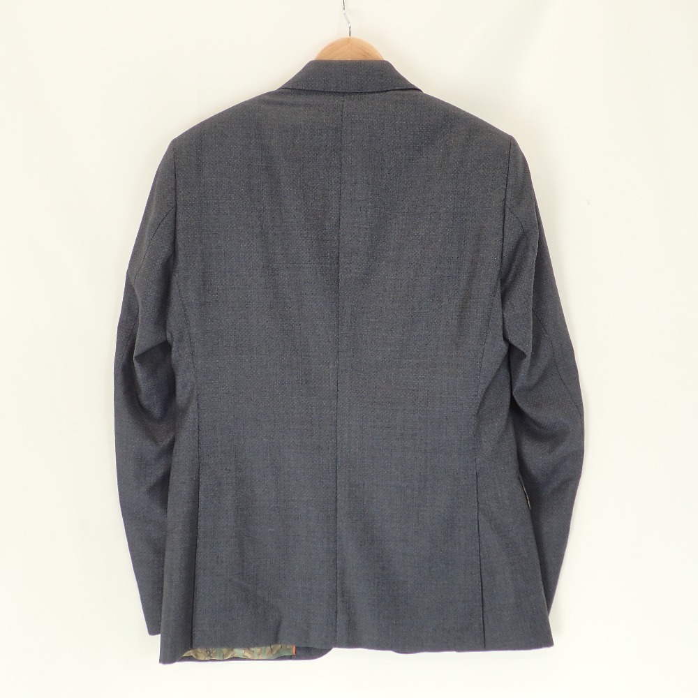 ETRO エトロ グレー×裏地総柄 ウール 2Pスーツ グレー 44 スーツ