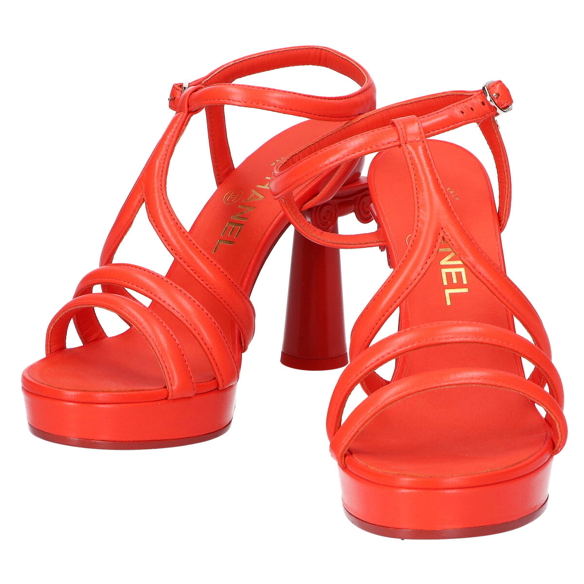 美品/ CHANEL シャネル ココマークストラップサンダル シューズ 36 1