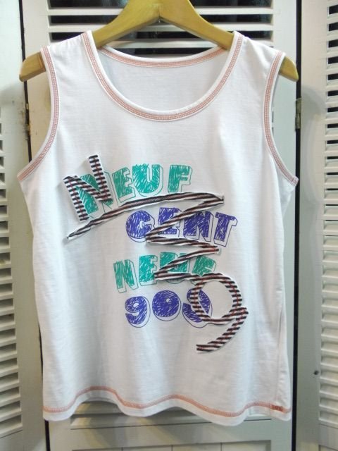 ★neuf cent neuf◎ヌフサンヌフ ノースリーブTシャツ タンクトップ 日本製 38サイズ