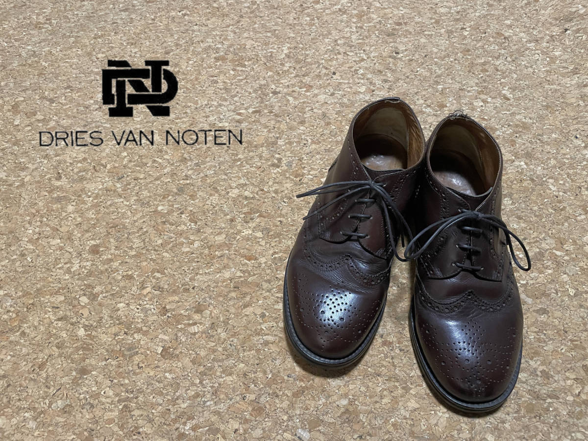 【初売り】 VAN DRIES Vintage ◯ NOTEN #Sirchive Mens ブラウン 26cm 40 革靴 ウィングチップ ドリスヴァンノッテン / レザーシューズ フルブローグ その他