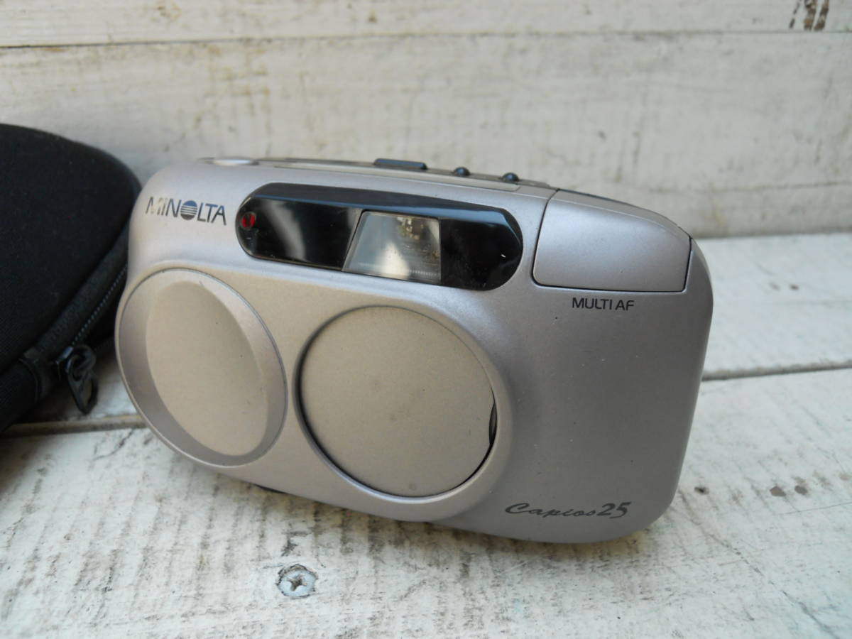 M9494 カメラ minolta ミノルタ CAPIOS25 傷汚有り 電源入りました 動作チェック無 60サイズ(0505)_画像1