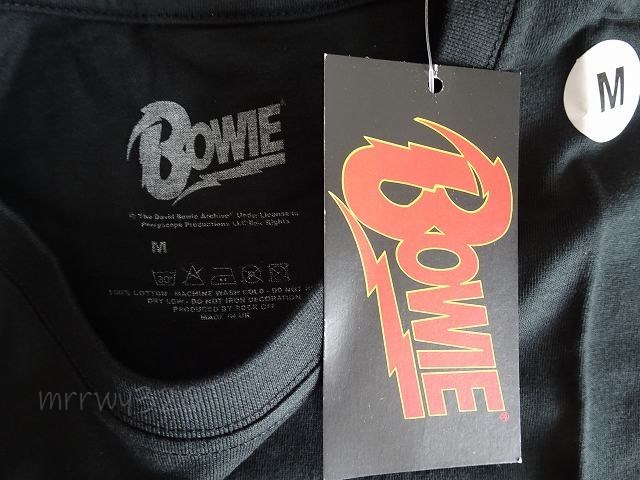 未使用 ☆DAVID BOWIE デヴィッドボウイ デビッド ☆ Tシャツ レア