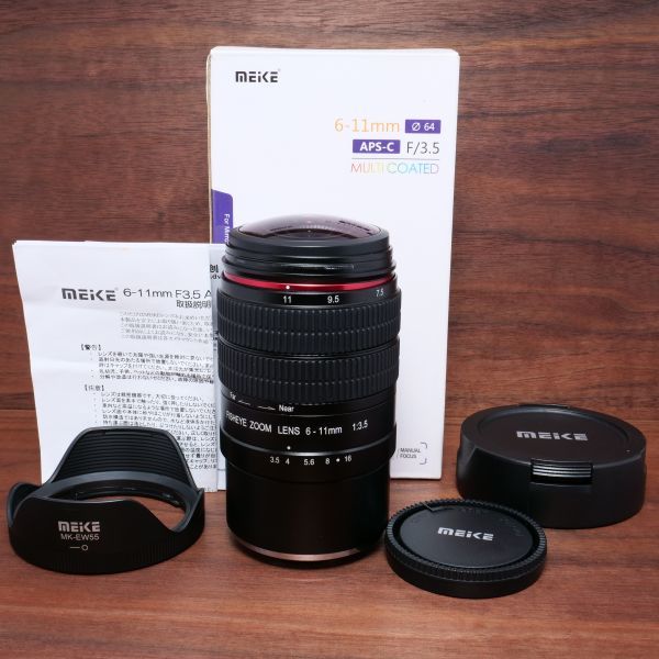 Meike MK611F35 6-11mm F3.5 フィッシュアイレンズ フジ-