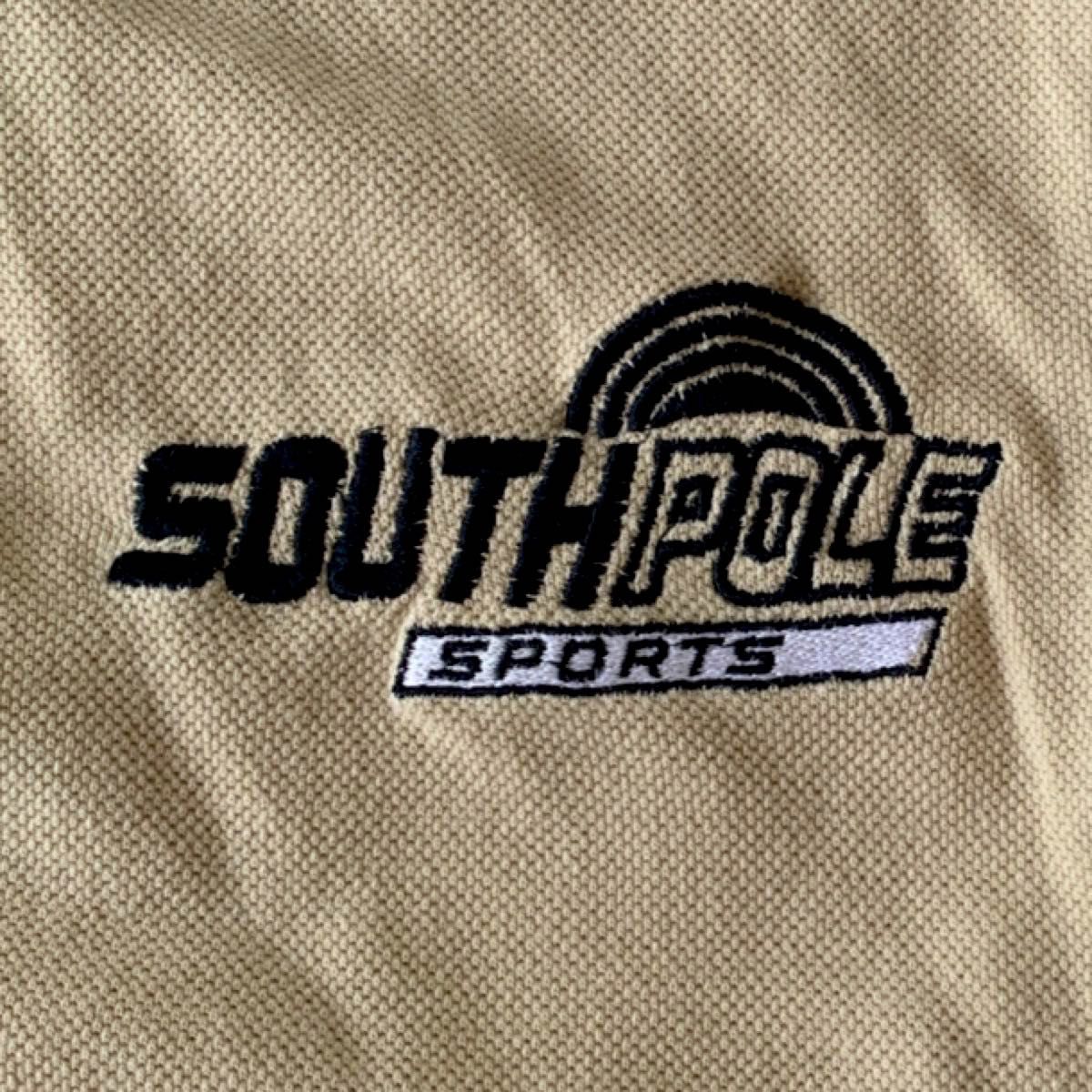SOUTH POLE　ポロシャツ　ブランドロゴ刺繍　バイカラー　ビッグサイズ　サウスポール