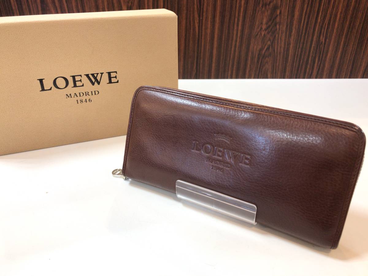 日本産】 レザーウォレット ヘリテージ ロエベ LOEWE 長財布 JS-396001