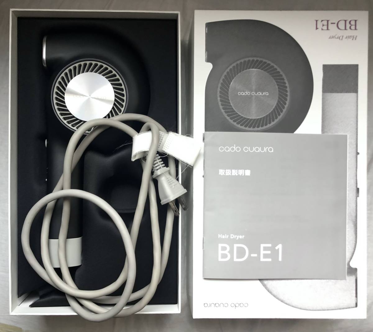 cado cuaura BD-E1 ブラック カドークォーラ ヘアドライヤー 故障品