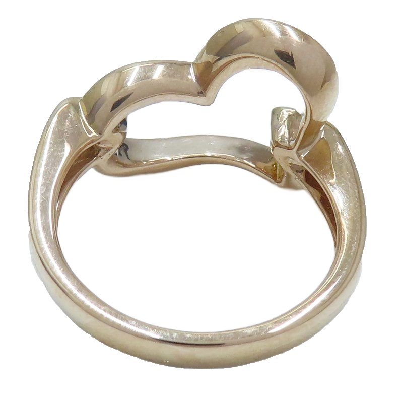 ダイヤモンド0.35ct イエローダイヤモンド0.05ct リング 指輪 ハート
