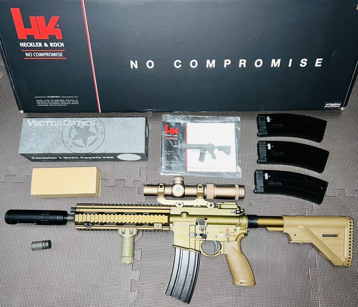 H&K HK416 CAG ガスガン (日本仕様/HK Licensed) RAL8000 Umarex製-