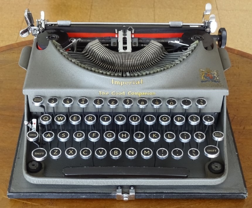 ＜ジャンク＞ Imperial Good Companion インペリアル タイプライター 1952年製造 イギリス製の画像1