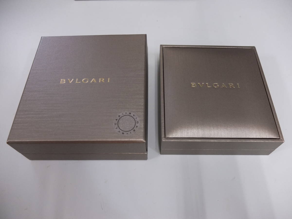 送料無料 ブルガリ（BVLGARI）純正箱ｘ２（ネックレス用・ケアキット）、手提げ袋セット セルペンティ ヴァイパー Serpenti Viper_画像3