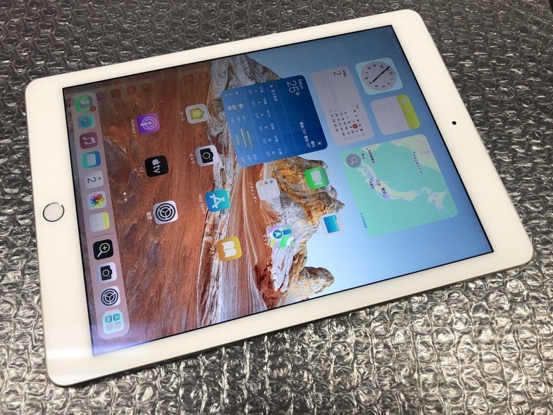 再CJ028 au iPad Air 第2世代 Wi-Fi+Cellular ゴールド 16GB ジャンク ロックOFF