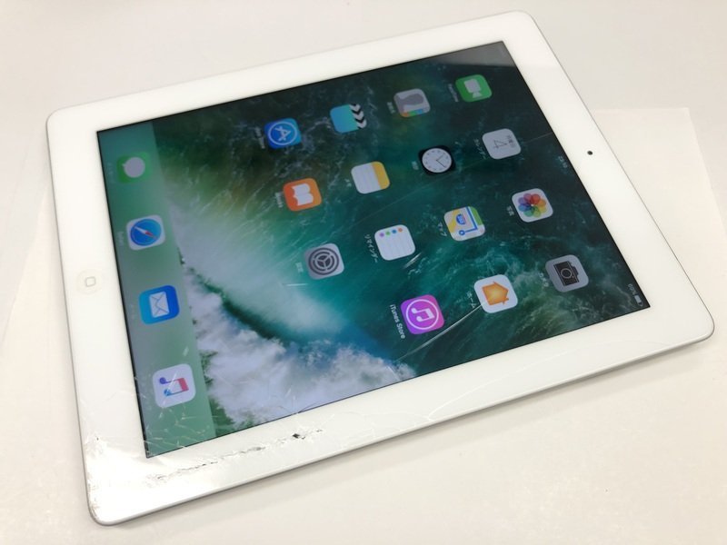 再CL874 SoftBank iPad 第4世代 Wi-Fi+Cellular 32GB ホワイト 判定○ ジャンク ロックOFF