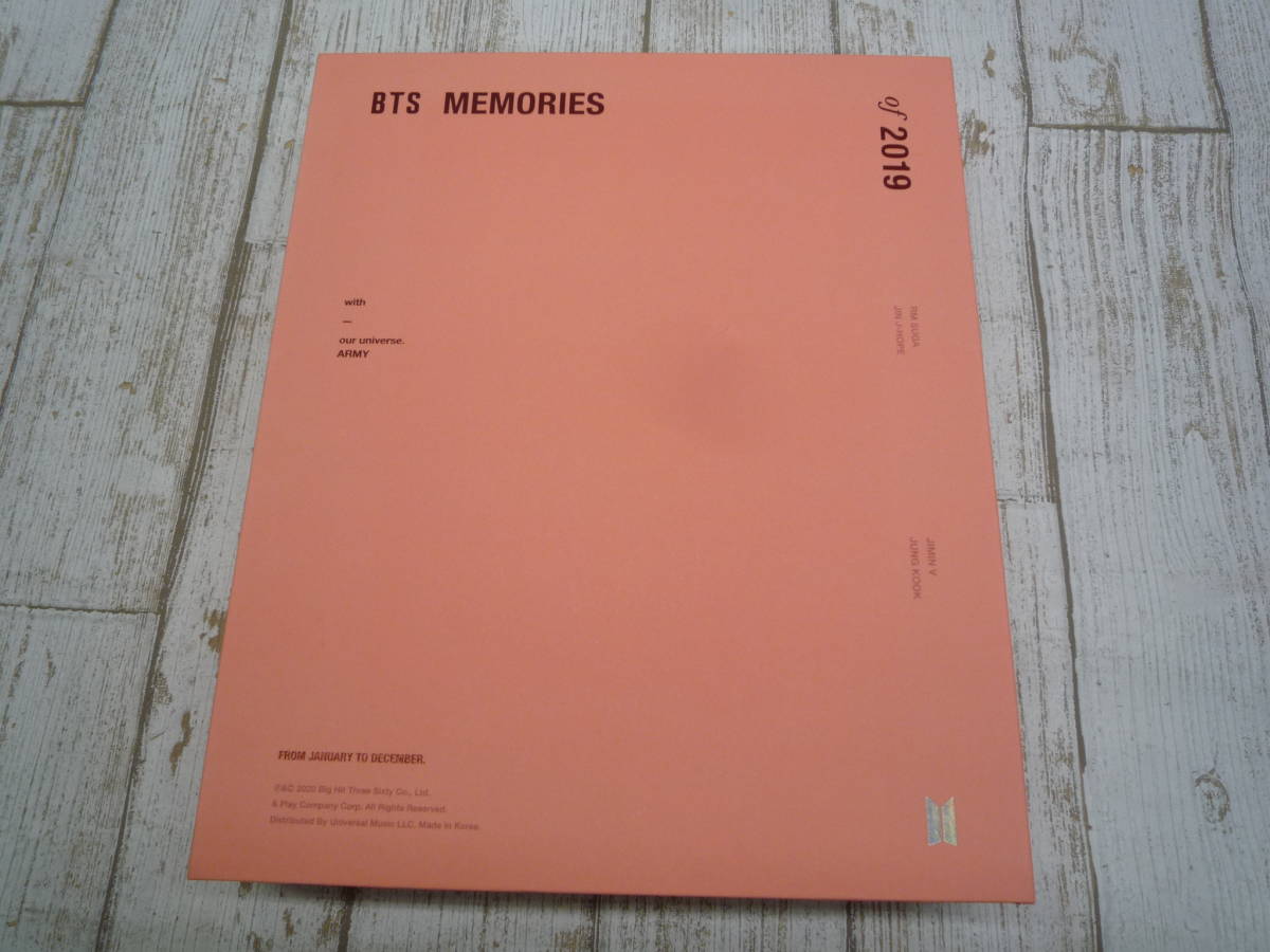 Ua7323-013♪【60】BTS MEMORIES OF 2019 DVD バンタン 防弾少年団_画像1