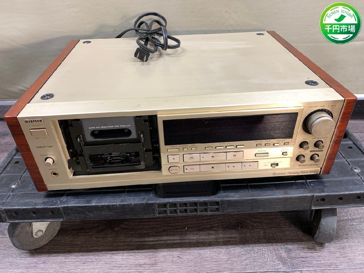 Y-7969】1円 AIWA カセットデッキ XK-S9000 アイワ オーディオ Y-7969】1円 AIWA カセットデッキ XK-S9000 アイワ オーディオ