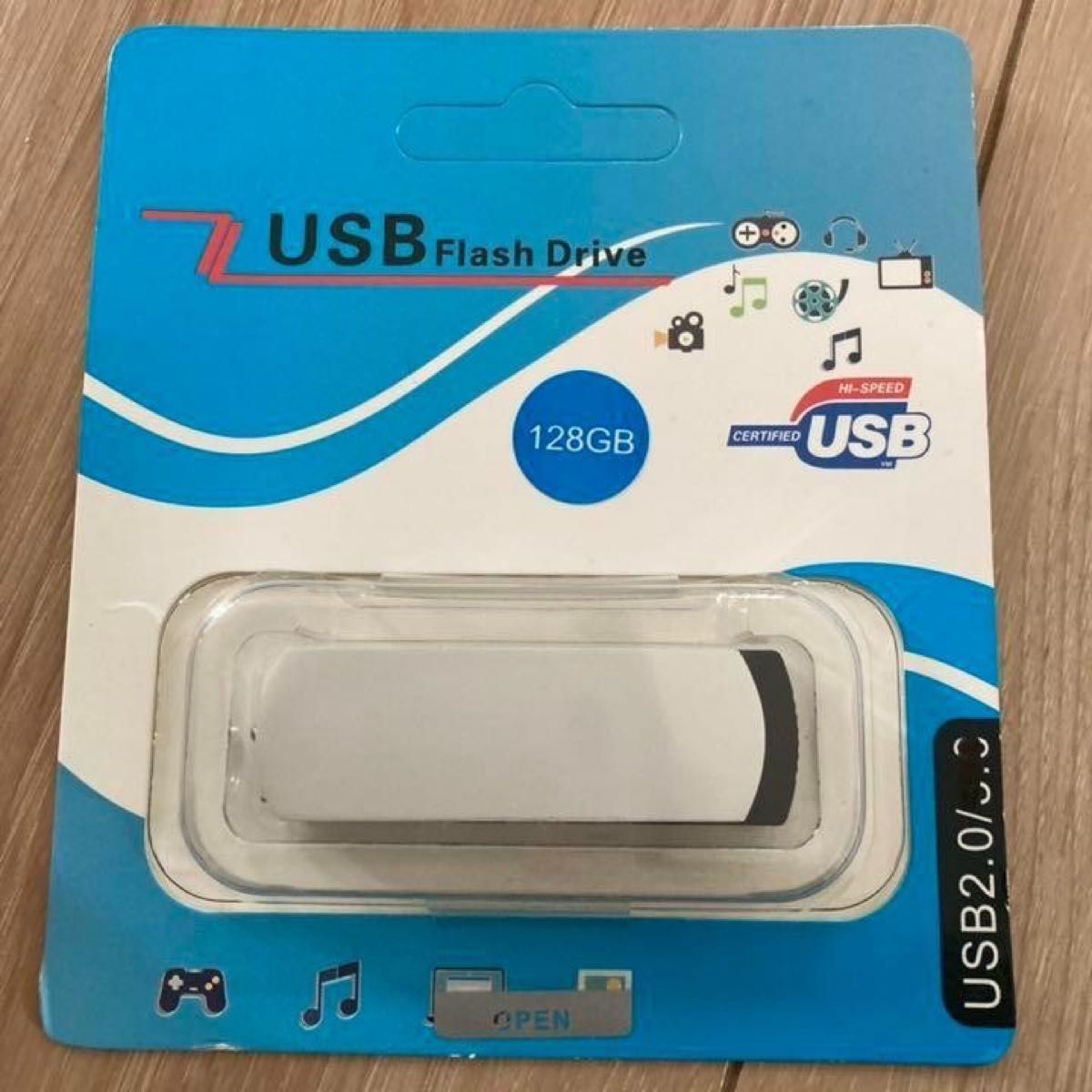 USBメモリ 128GB USB 2.0対応 高速データ転送 メーカー正規品認証