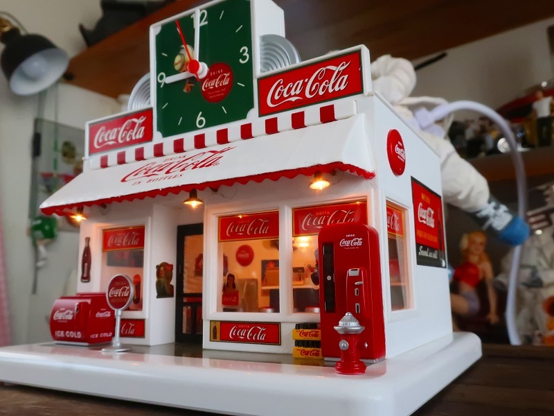 コカコーラ ダンバリーミント アメリカンダイナー ジオラマクロック