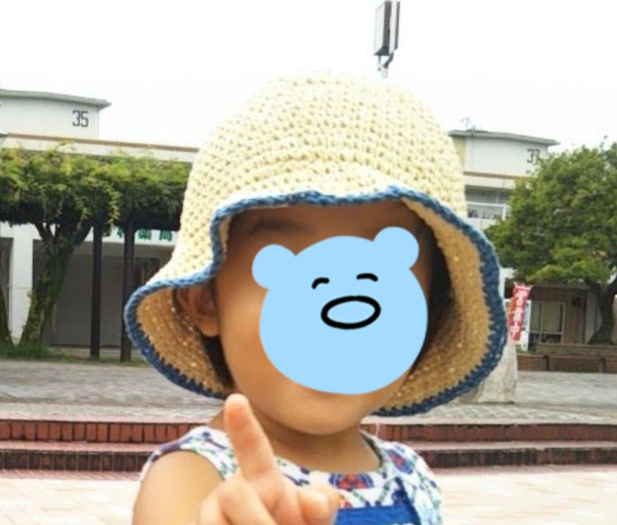 ■子供　麦わら帽子■　夏用帽子　女の子　52cm