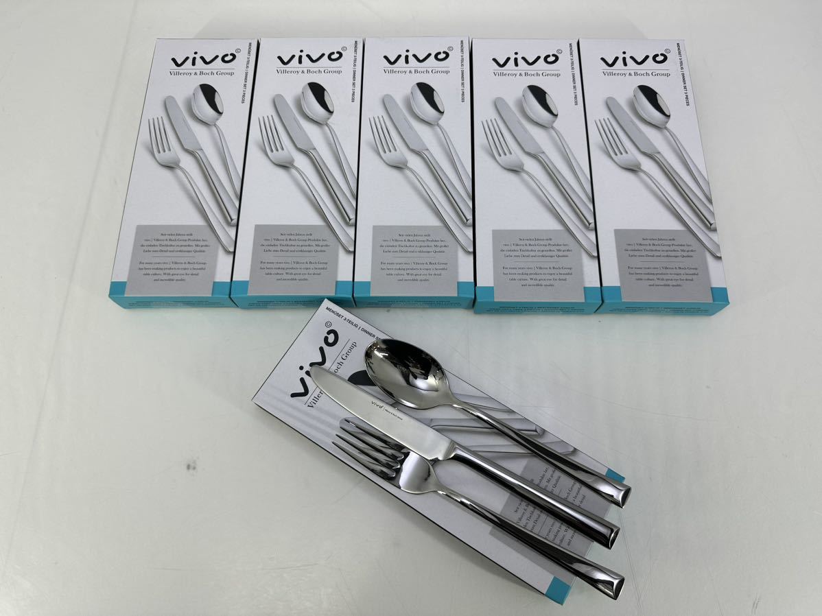 Villeroy&Boch(ビレロイ&ボッホ)ディナーセット スプーン フォーク ナイフ×6セット 未使用品 ディナーセット スプーンフォーク