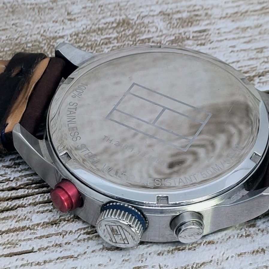 動作品 トミーヒルフィガー　腕時計　メンズ　Tommy Hilfiger　定価9万円