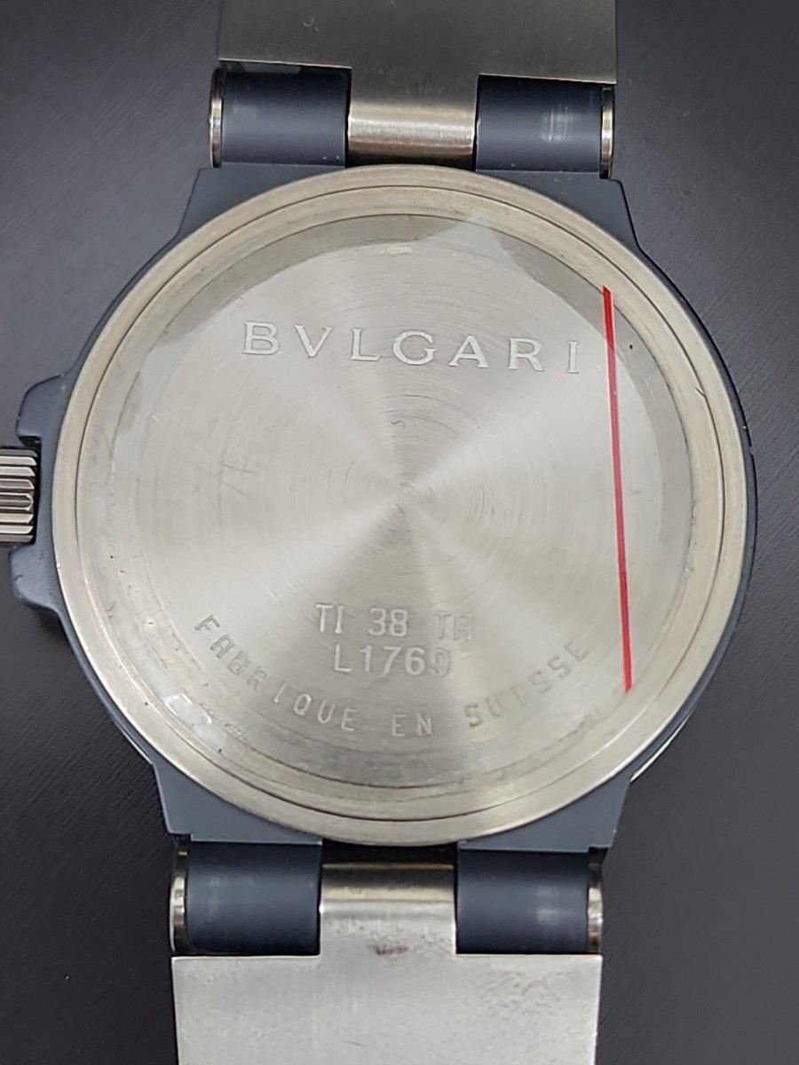 BVLGARI ブルガリディアゴノ チタニウム 自動巻きメンズ腕時計 稼働品