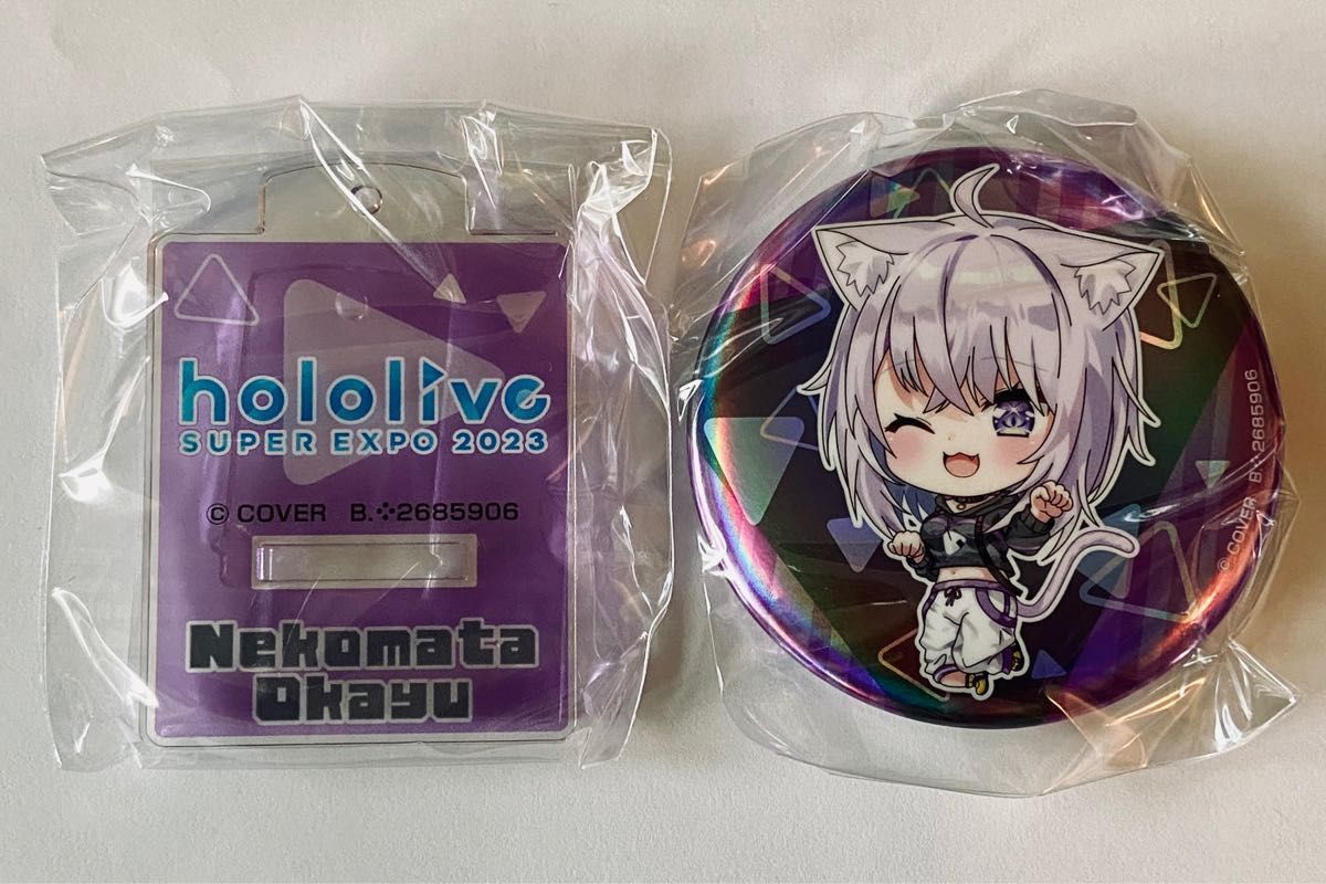 hololive SUPER EXPO 2023 開催記念缶バッジ&スタンドD 猫又 hololive SUPER EXPO 2023 開催記念缶バッジ&スタンドD 猫又