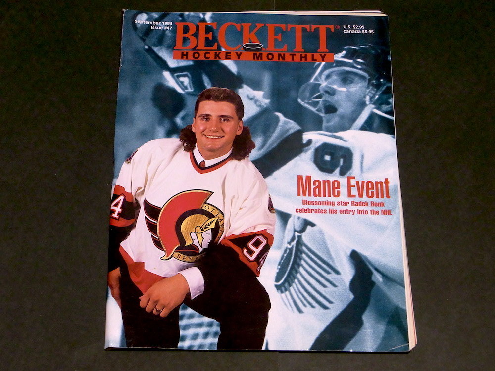 NHL Beckett Hockey Monthly #47 1994年 9月 Radek Bonk Dominik Hasek ヴィンテージ カード_画像1