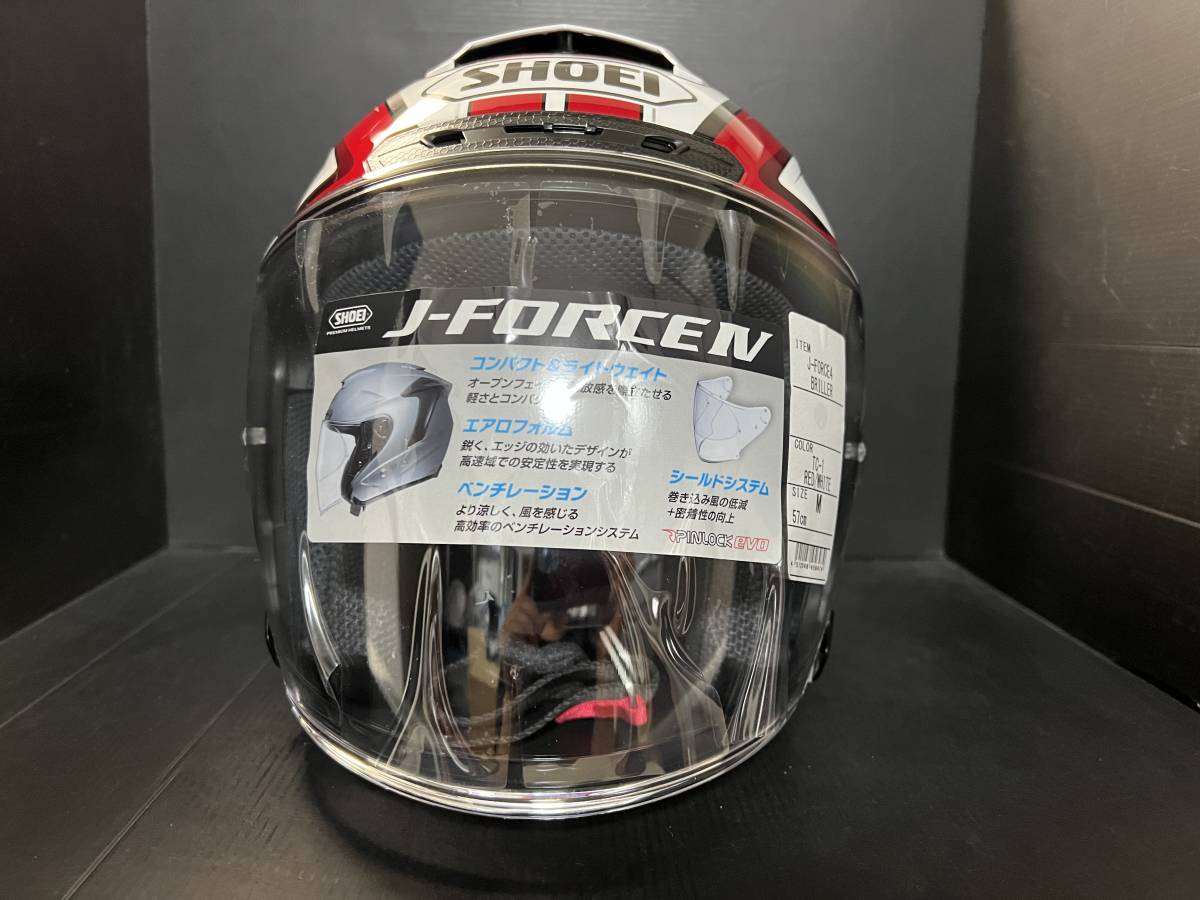 ★ SHOEI ショウエイ J-Force4 Jフォース4 BRILLER ブリエ TC-1 ジェットヘルメット Mサイズ (A50506-3)