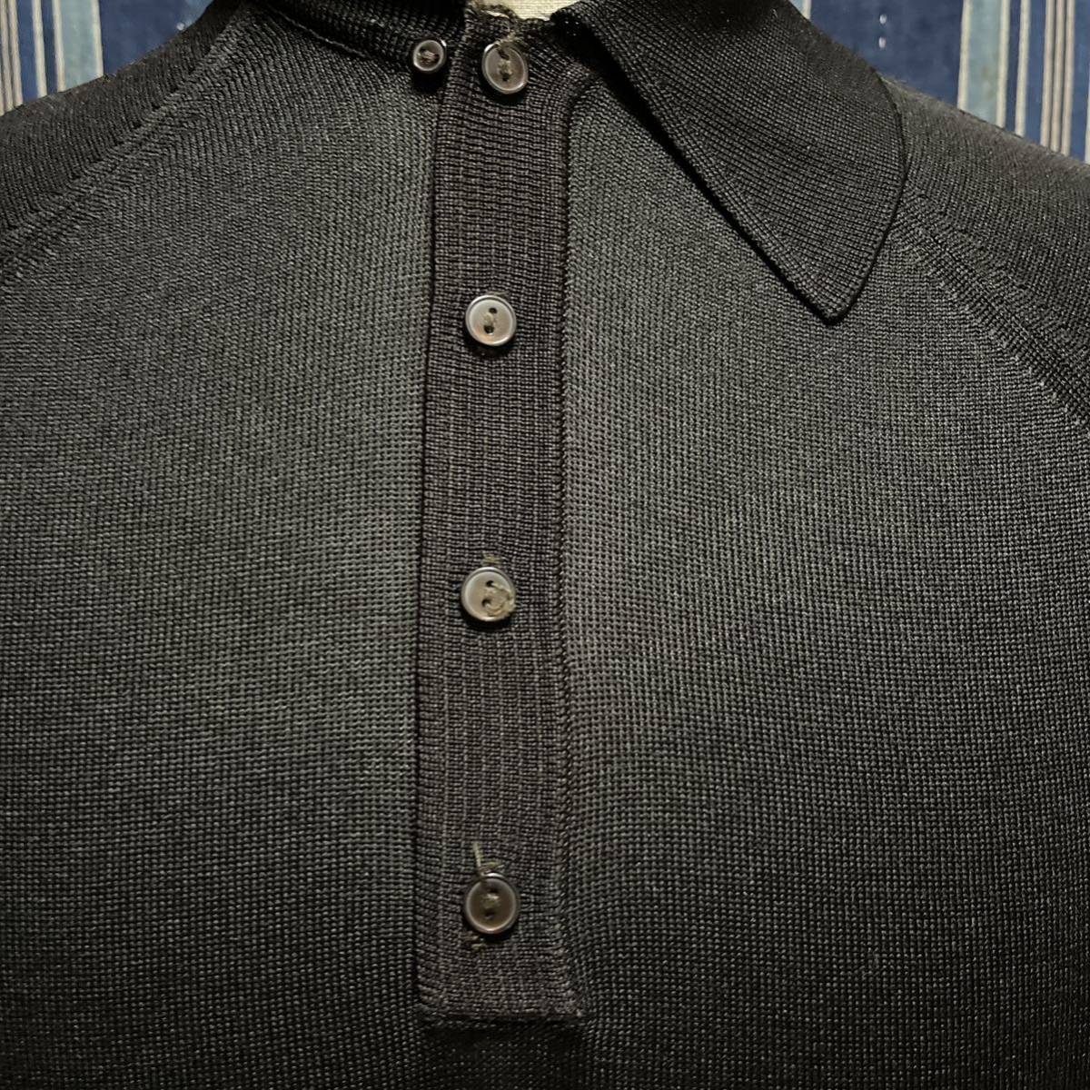 ループカラー ラグラン 50s 60s mcgregor half sleeve shirt 50年代 60年代 マクレガー ポロシャツ 黒 アメリカ製_画像6