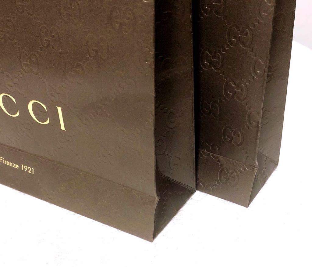 グッチ 「 GUCCI 」ショッパー 2枚組 GG型押し 小物用 (2350 グッチ 「 GUCCI 」ショッパー 2枚組 GG型押し 小物用 (2350
