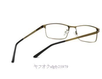 A017B☆新品Elbru 男性 ブルーフィルム 樹脂老眼鏡 女性 男性 金属フレーム 遠視眼鏡 1.5 2.0 2.5 3.0 3.5 4.0_画像5