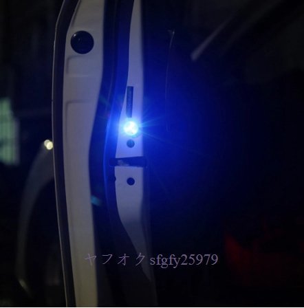 P610☆新品ユニバーサル LED カーオープニングドア 安全警告 衝突防止ライト 磁気センサー ストロボ点滅 アラームライト パーキングランプ_画像6