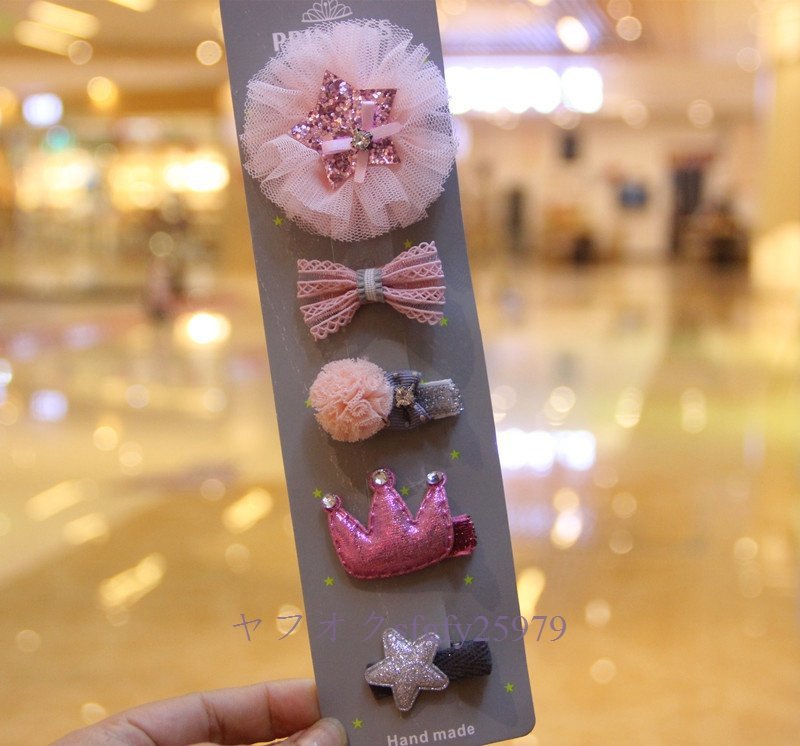 A269J* new goods hair accessory hair clip Kids hair ornament . stop child ...5 point set lovely pretty stylish * color A