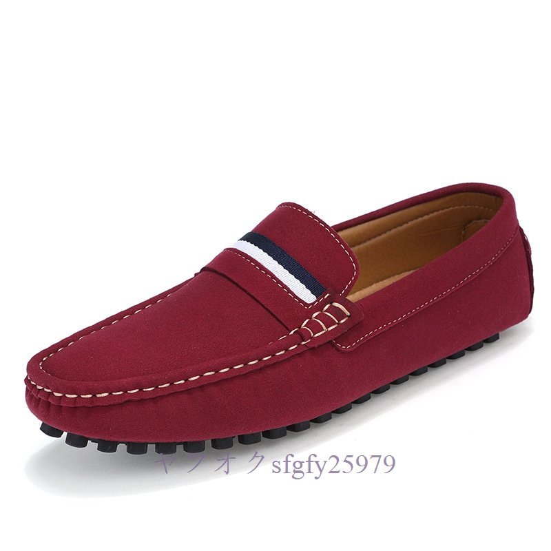 A116F new goods popular original leather Loafer driving shoes moccasin walking shoes ventilation men's soft check pattern A