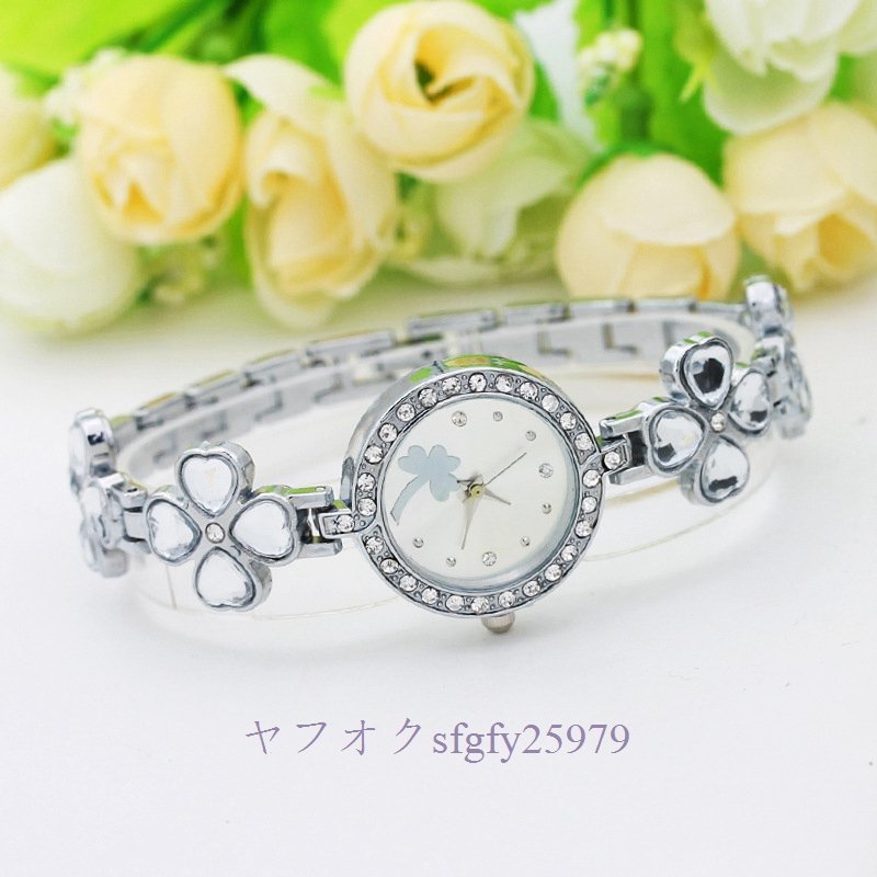 A991I☆新品人気女性 可愛い 腕時計 ウォッチ 花文字盤 レディースプレゼント ブレスレット 通勤 デート 7色選ぶ Bの画像2