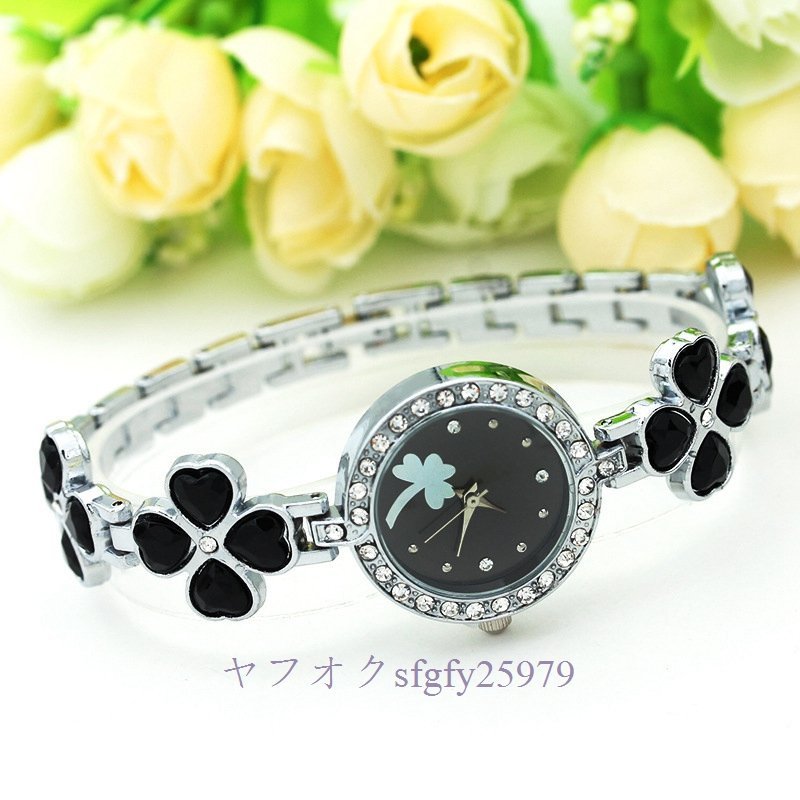 A991I☆新品人気女性 可愛い 腕時計 ウォッチ 花文字盤 レディースプレゼント ブレスレット 通勤 デート 7色選ぶ Bの画像4
