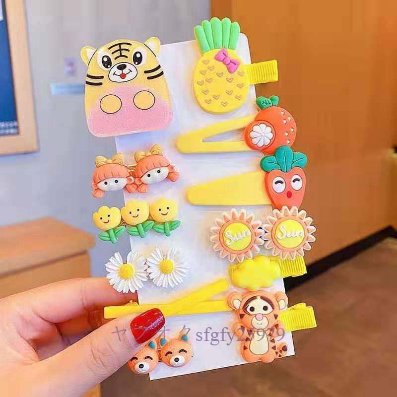 A232J* new goods popular pretty hair clip for children . stop patch n stop 14 point set lovely cute hair accessory / many сolor selection A