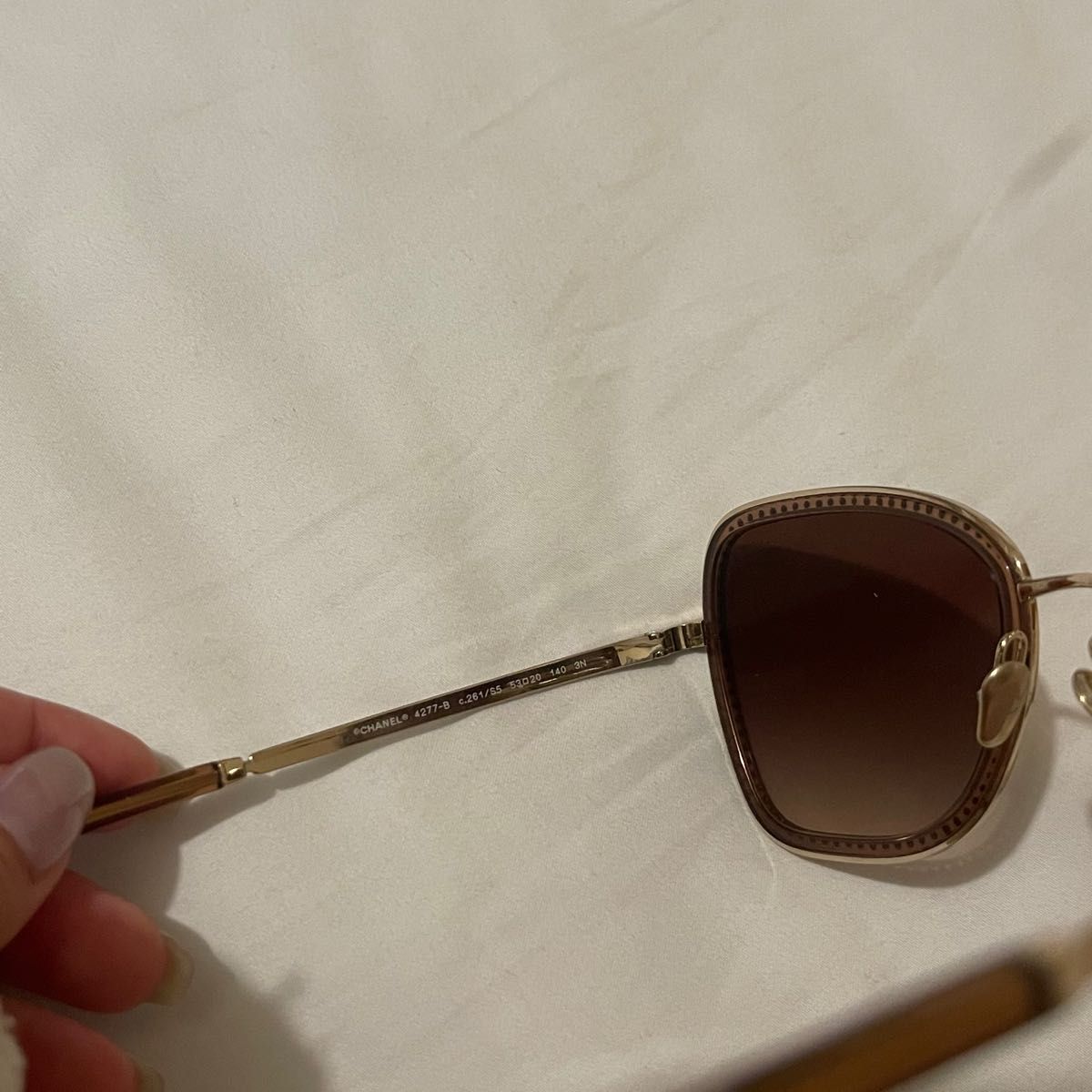 【美品】CHANEL スクエアシェイプアイウェア