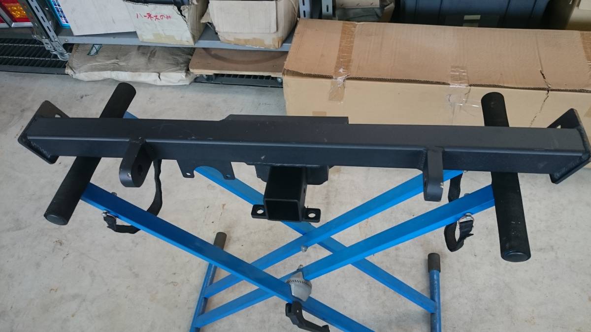 1000 jpy selling out [. meaning devising possible person ] hitchmember bumper rear bumper welding literary creation iron width 86 centimeter 4WD off-road vehicle equipment .